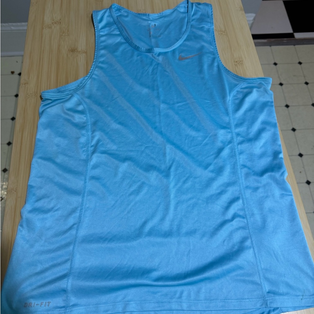 Nike Light Blue Sleeveless Dri-FIT Tank
